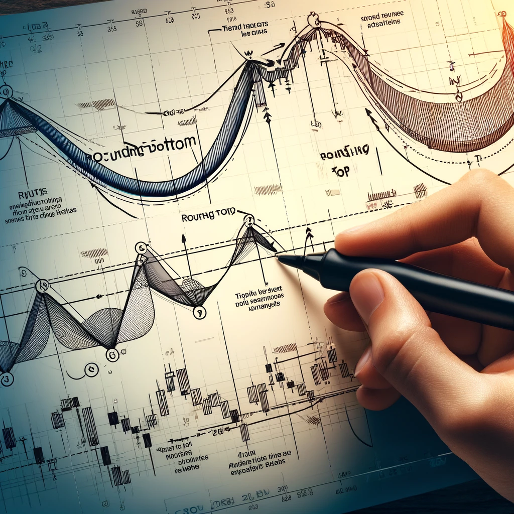 Rounding Bottom and Top Chart Patterns