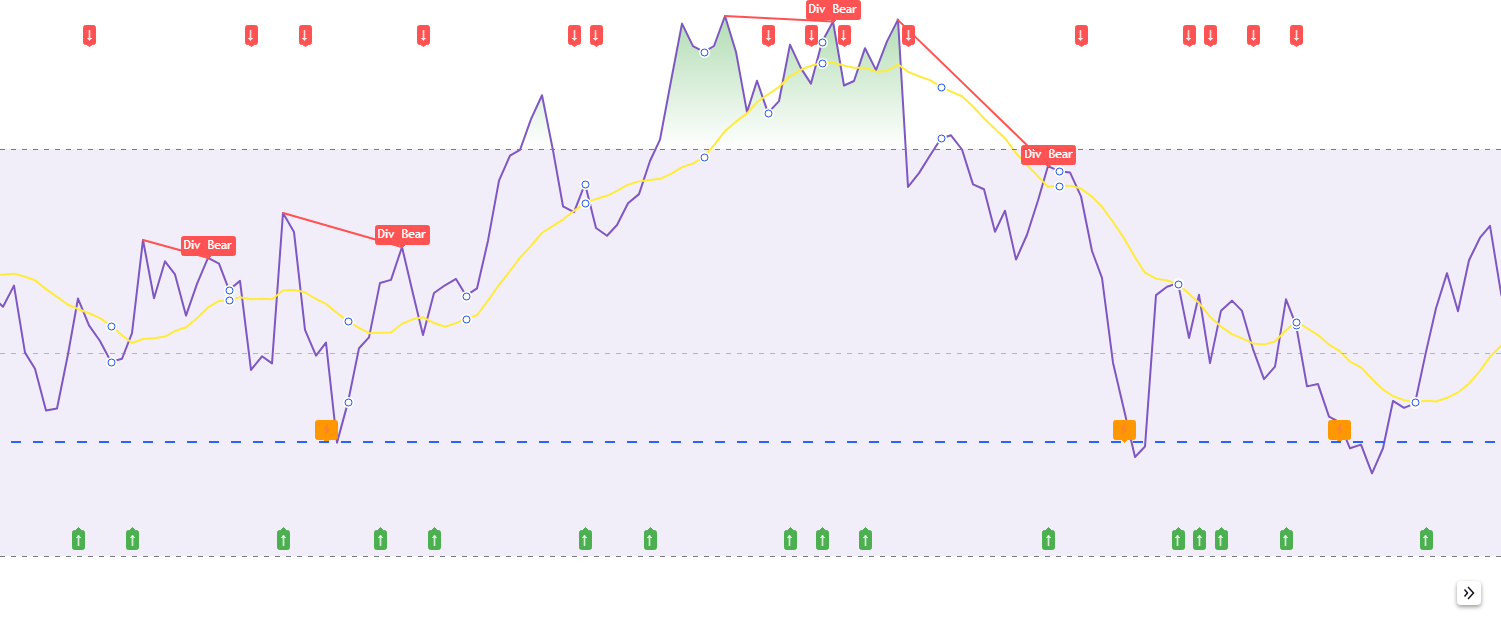 RSI  Relative Strength Index with Divergence Tracker