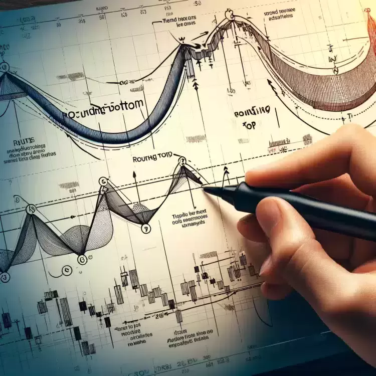 Rounding Bottom and Top Chart Patterns